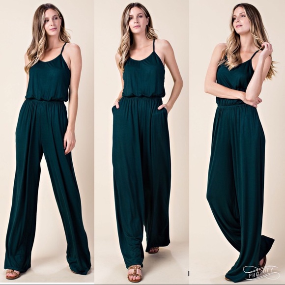 Jumpsuit jumper dress criss cross back dress pant - Picture 6 of 7